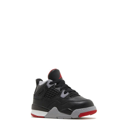 Air Jordan 4 (TD) 'Black Fire Red Grey' - Angle 2