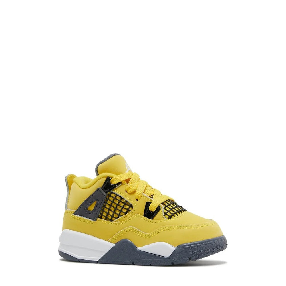 Air Jordan 4 (TD) 'Tour Yellow Dark Blue Grey' - Angle 2