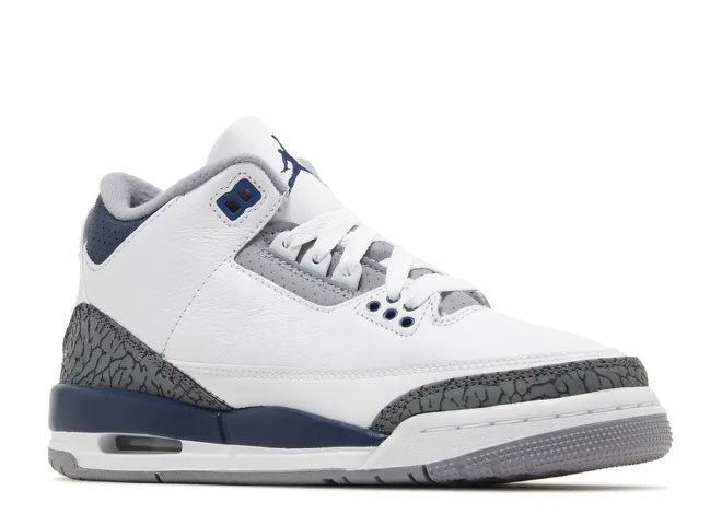 Nike Air Jordan 3 GS 'White Midnight Navy' Grade School Sneaker