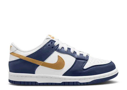Nike Dunk Low GS Midnight Navy Wheat Grade School Sneaker