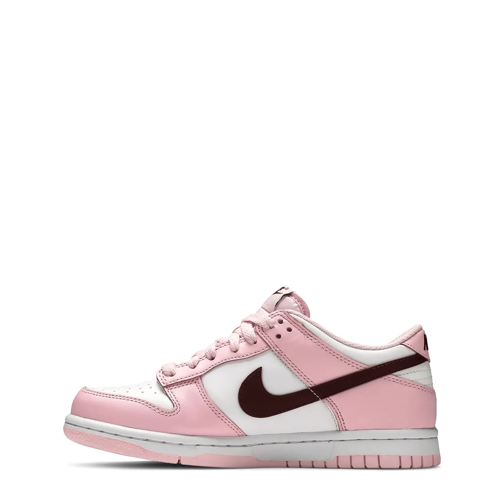 Nike Dunk Low (GS) 'Pink Foam/Dark Beetroot/White' sneaker, alternate view 3