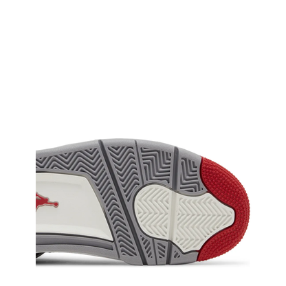 Air Jordan 4 Retro (GS) 'Black Fire Red Cement Grey' sneaker, alternate view 7