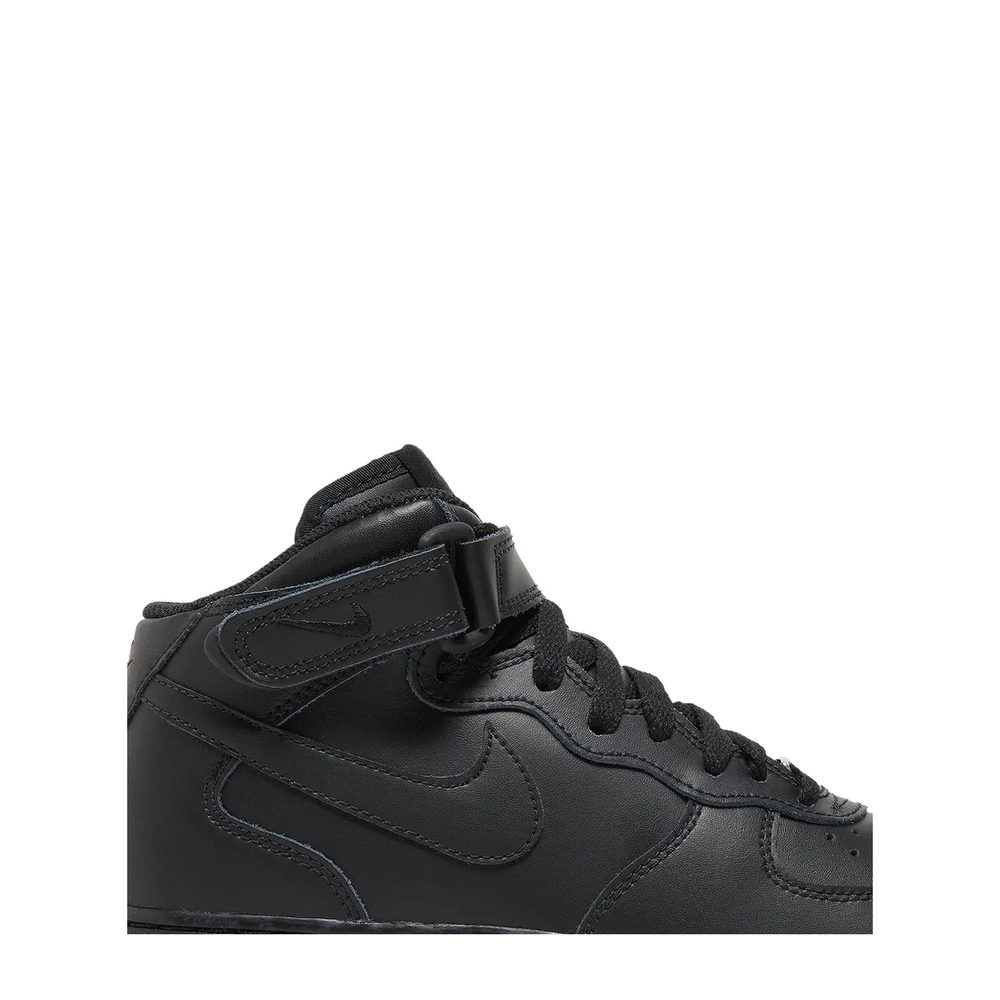 Nike Air Force 1 Mid (GS) 'Black' sneaker, alternate view 4