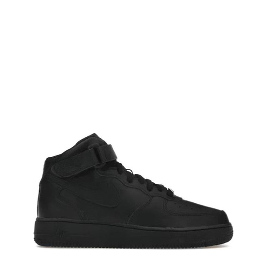 Nike Air Force 1 Mid (GS) 'Black' - 75% Scale