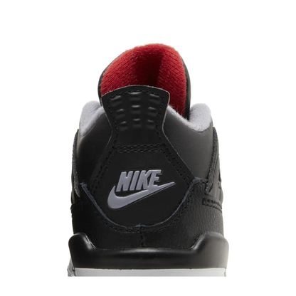Air Jordan 4 Retro (TD) 'Black Fire Red Grey' sneaker, alternate view 9