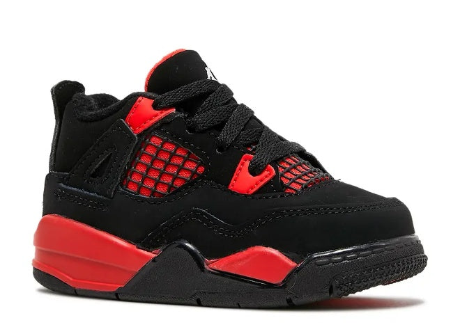 Nike Air Jordan 4 TD 'Black White Multi' Unisex Toddler Sneaker