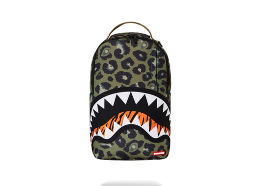 Sprayground Leopard Backpack 'Dark Green'
