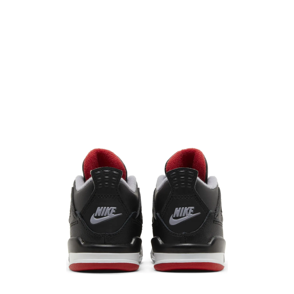 Air Jordan 4 Retro (TD) 'Black Fire Red Grey' sneaker, alternate view 8