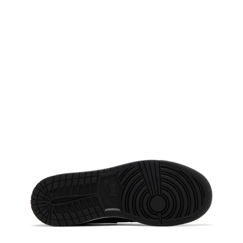 Air Jordan 1 Mid (GS) 'Black/Metallic Gold' sneaker, alternate view 6
