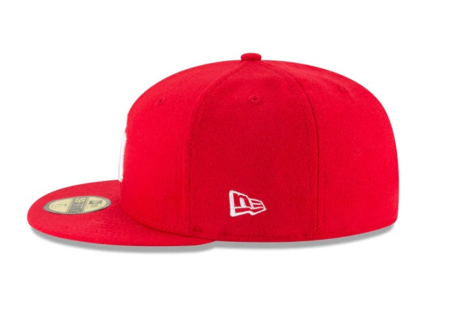 New York Yankees Scarlet Basic 59FIFTY Fitted 'Red And White'