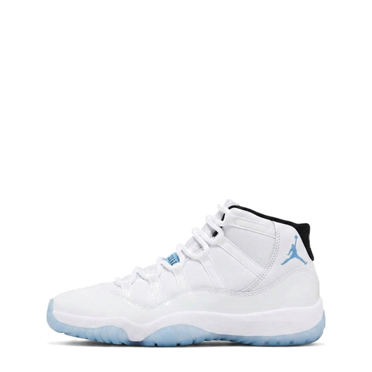 Air Jordan 11 Retro (GS) 'White, Legend Blue, & Black' - 75% Scale