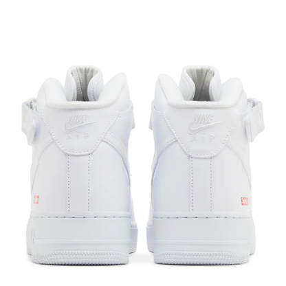 Nike Air Force 1 Mid x Supreme 'Box Logo Triple White' sneaker, alternate view 8