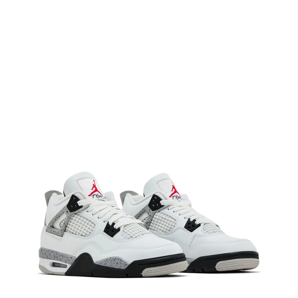 Air Jordan 4 Retro OG (GS) 'White Cement' sneaker, alternate view 9
