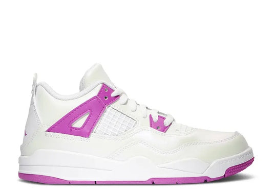 Air Jordan 4 Kids Sneaker White Hyper Violet