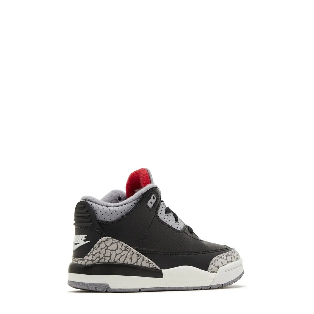 Air Jordan 3 Retro (TD) 'Black Fire Red Cement Grey' - Angle 3