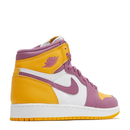 Air Jordan 1 High OG (GS) 'University Gold / Light Bordeaux' - Angle 3