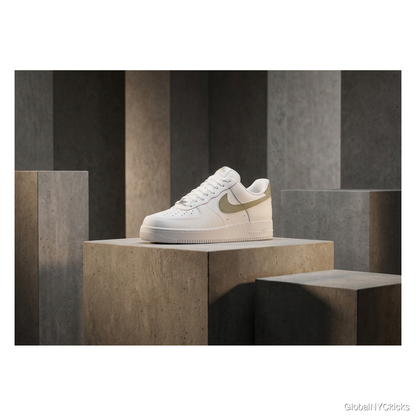 Nike Air Force 1 '07 'White Light Khaki' - Angle 3