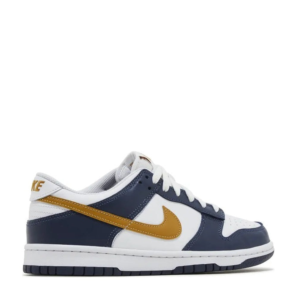 Nike Dunk Low (GS) 'Midnight Navy Wheat' - Angle 3