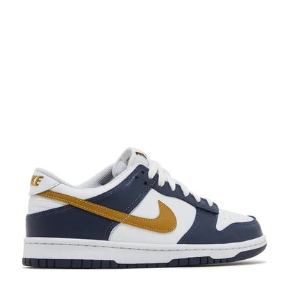 Nike Dunk Low (GS) 'Midnight Navy Wheat' - Angle 3