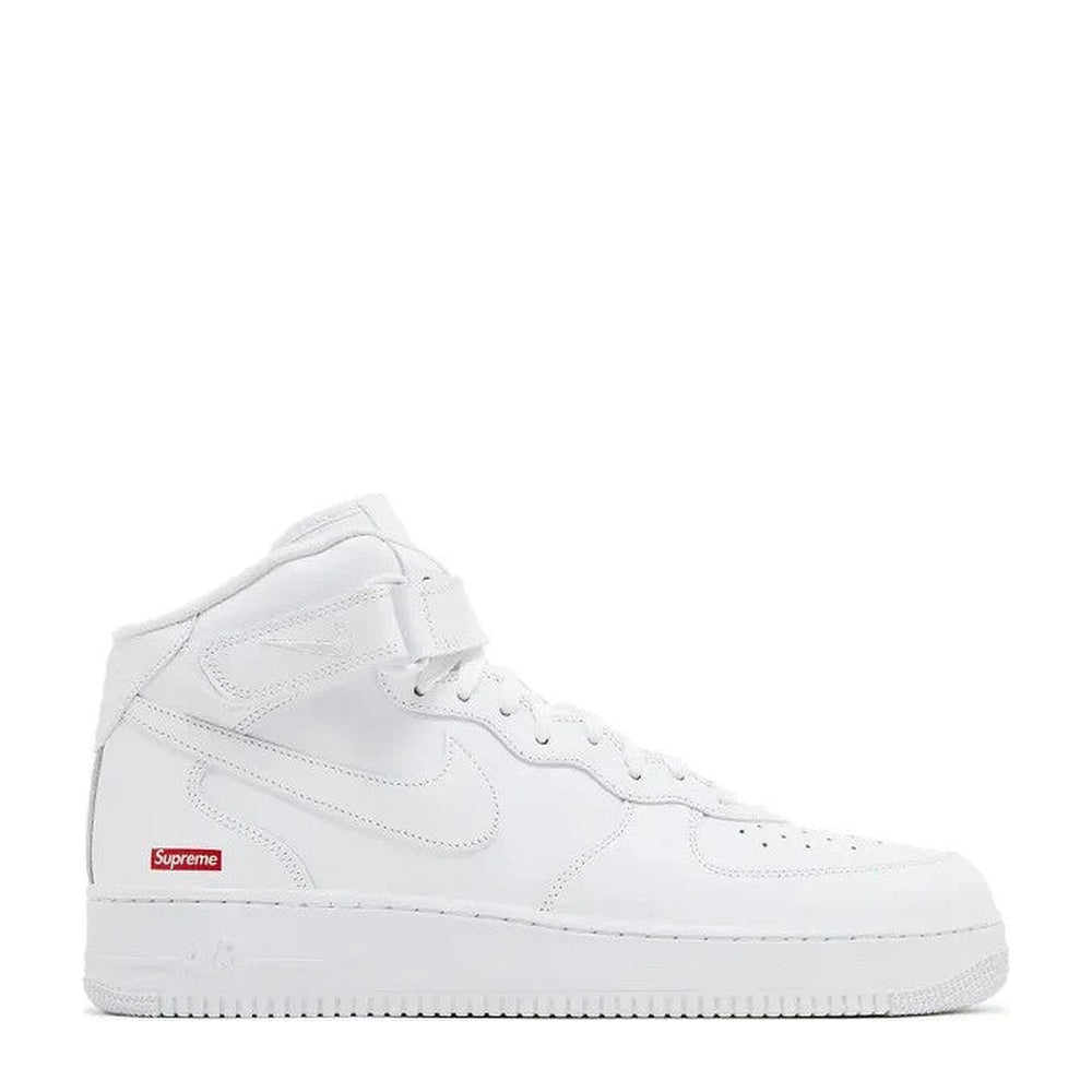 Nike Supreme x Air Force 1 Mid 'Box Logo - Triple White' - Angle 3