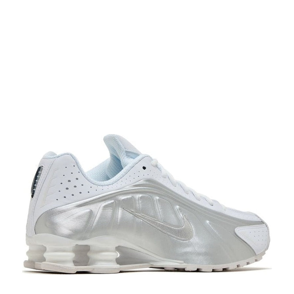 Nike Shox R4 'White Metallic Silver' - Angle 3
