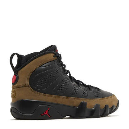 Air Jordan 9 Retro (GS) 'Black True Red Light Olive' - Angle 3