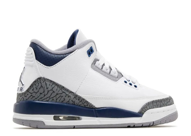Nike Air Jordan 3 GS 'White Midnight Navy' Grade School Sneaker