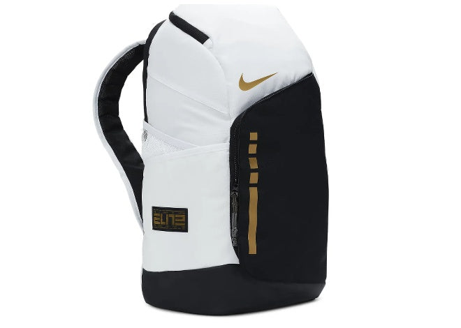 NikeHoops Elite Backpack 32L 'White Black Gold'