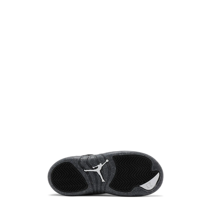 Air Jordan 12 Retro (TD) 'Black Bright Crimson Grey' sneaker, alternate view 3