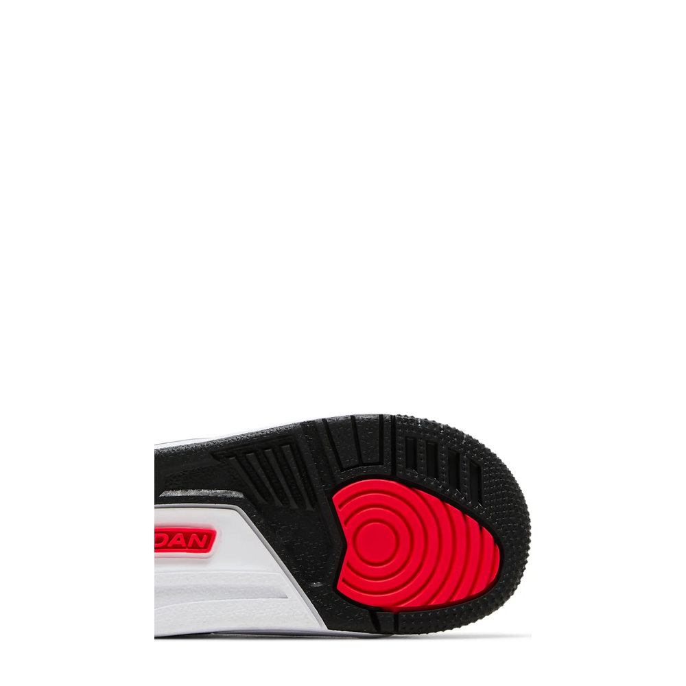 Air Jordan 3 Retro (TD) 'Black Siren Red Hyper Jade' sneaker, alternate view 7