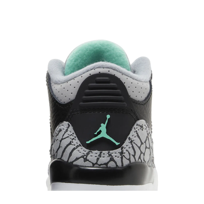 Air Jordan 3 Retro (TD) 'Green Glow' sneaker, alternate view 9