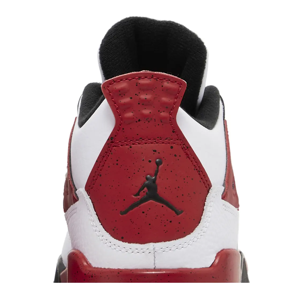 Air Jordan 4 Retro (PS) 'White Fire Red' sneaker, alternate view 9