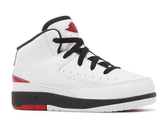 White, Red, Black Air Jordan 2 TD Toddler Sneaker