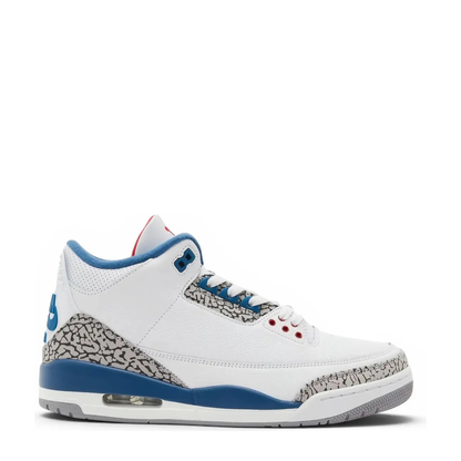 Air Jordan 3 Retro 'True Blue' sneaker, side view