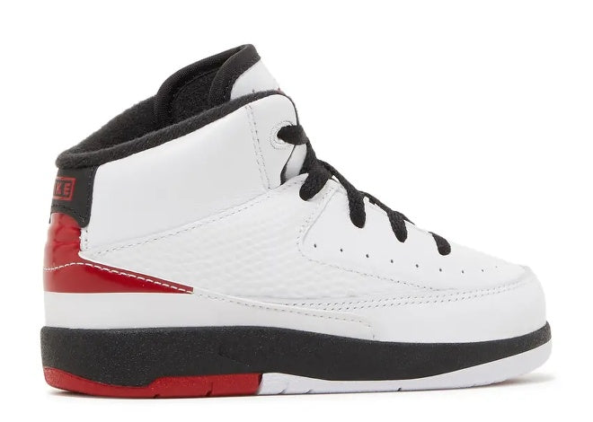 White Varsity Red Black Air Jordan 2 TD DQ8563-106 Toddler Sneaker