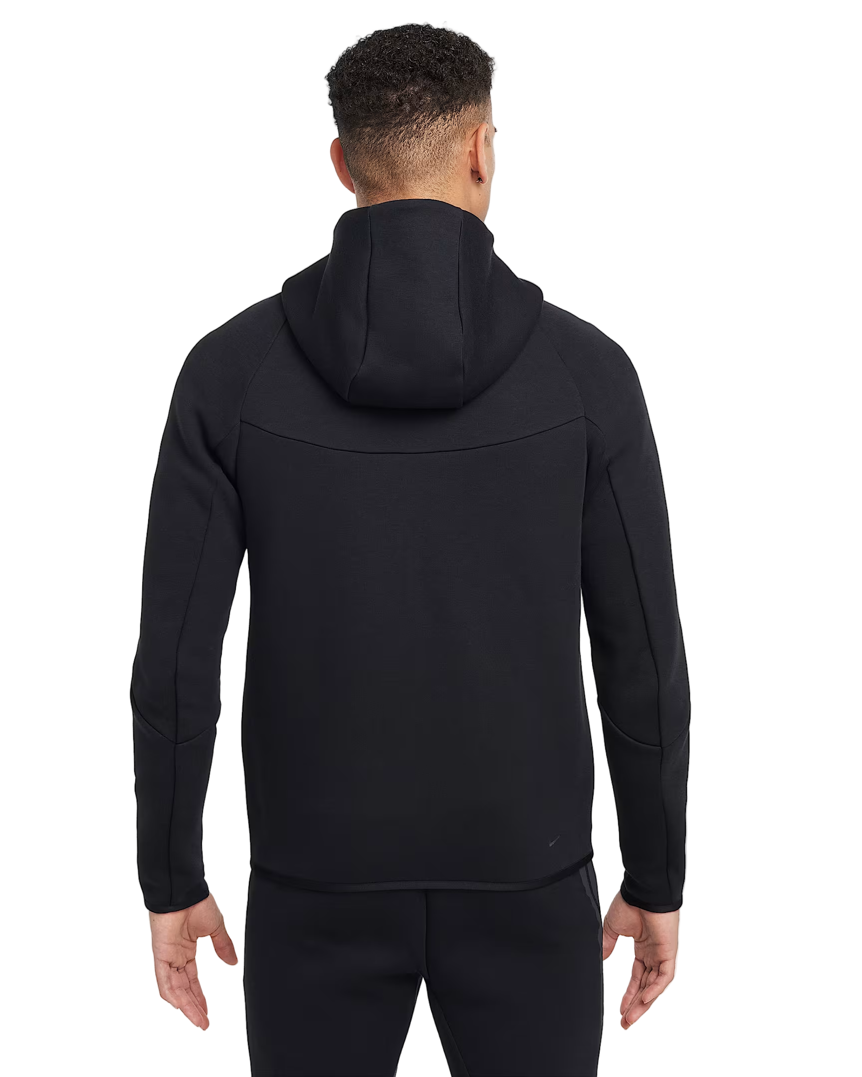 Nike Tech Fleece Full-Zip Hoodie 'Athletic Black' - Angle 4