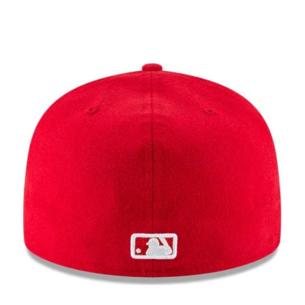 New York Yankees Scarlet Basic 59FIFTY Fitted 'Red And White' - Angle 4