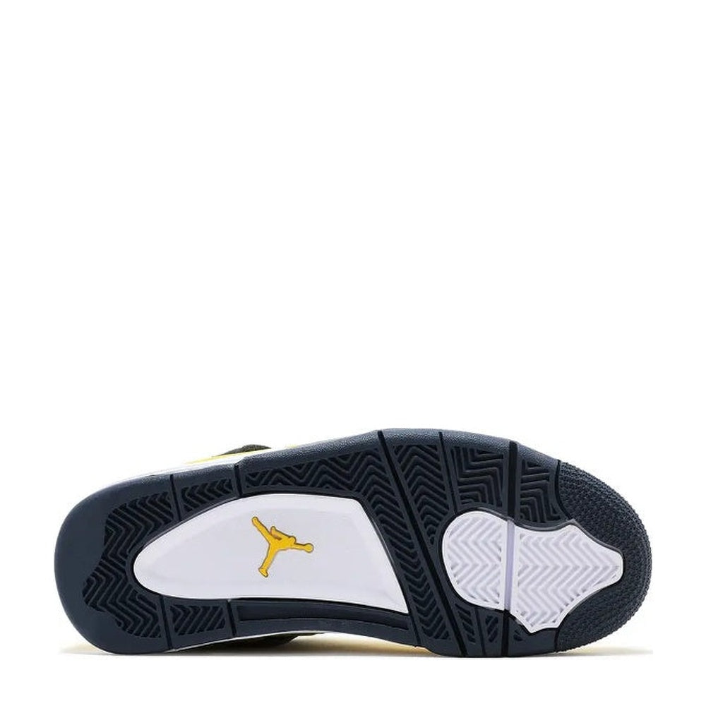 Air Jordan 4 Retro (GS) 'Tour Yellow Dark Blue Grey' - Angle 4