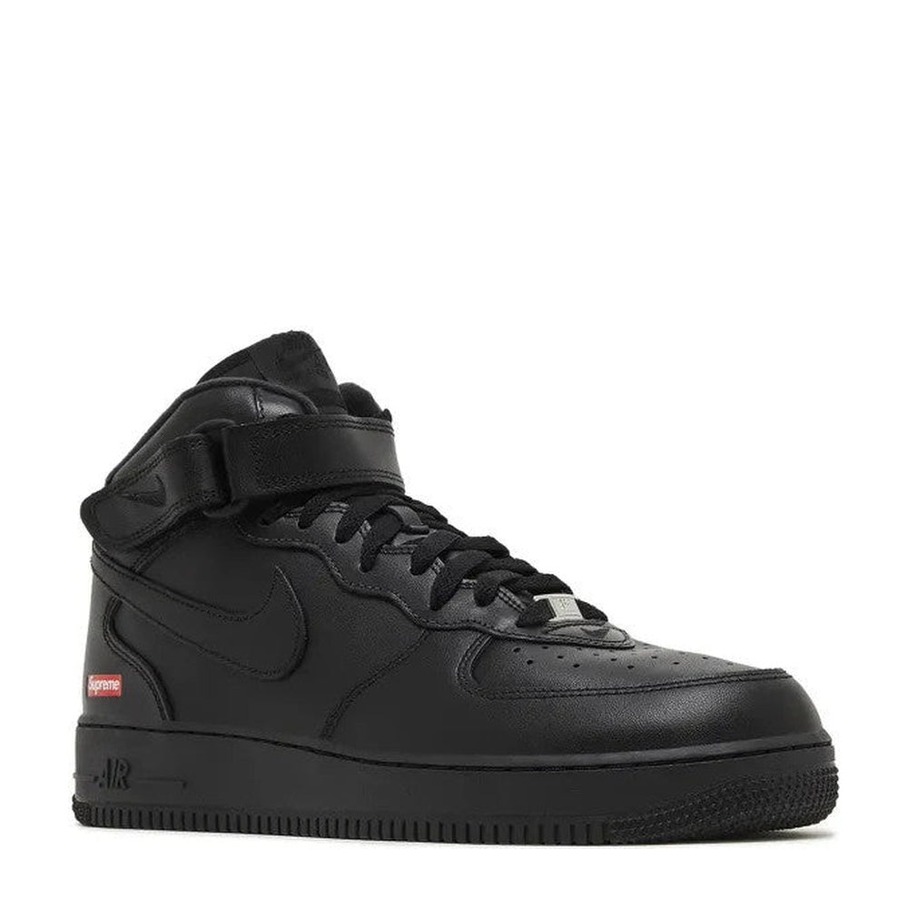 Nike Air Force 1 Mid x Supreme 'Box Logo Triple Black' - Angle 4