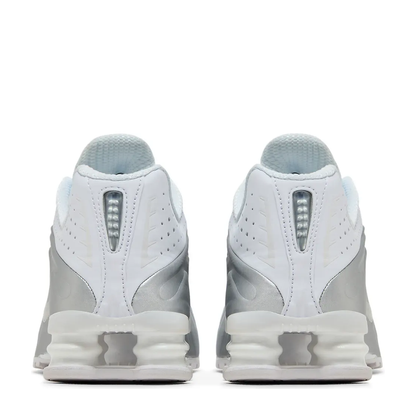 Nike Shox R4 'White Metallic Silver' sneaker, alternate view 8