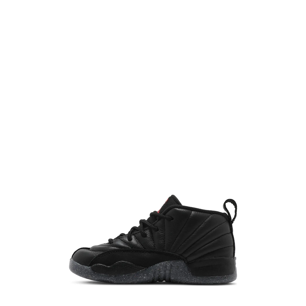 Air Jordan 12 Retro (TD) 'Black Bright Crimson Grey' sneaker, alternate view 2
