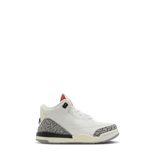 Air Jordan 3 (TD) 'Summit White Fire Red Black' - 55% Scale - Angle 2
