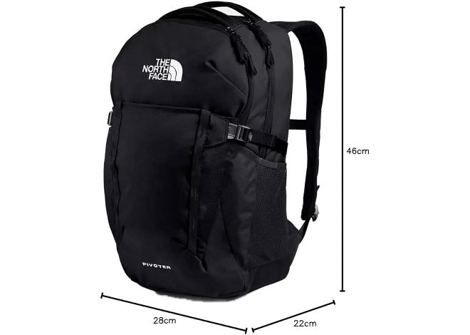 The North Face Pivoter Unisex School Backpack 'TNF Black' by North Face