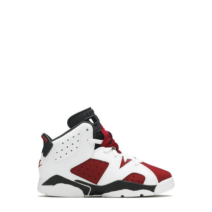 Air Jordan 6 Retro PS 'White Carmine Black' Kids' Sneaker - 65% Scale - Angle 2
