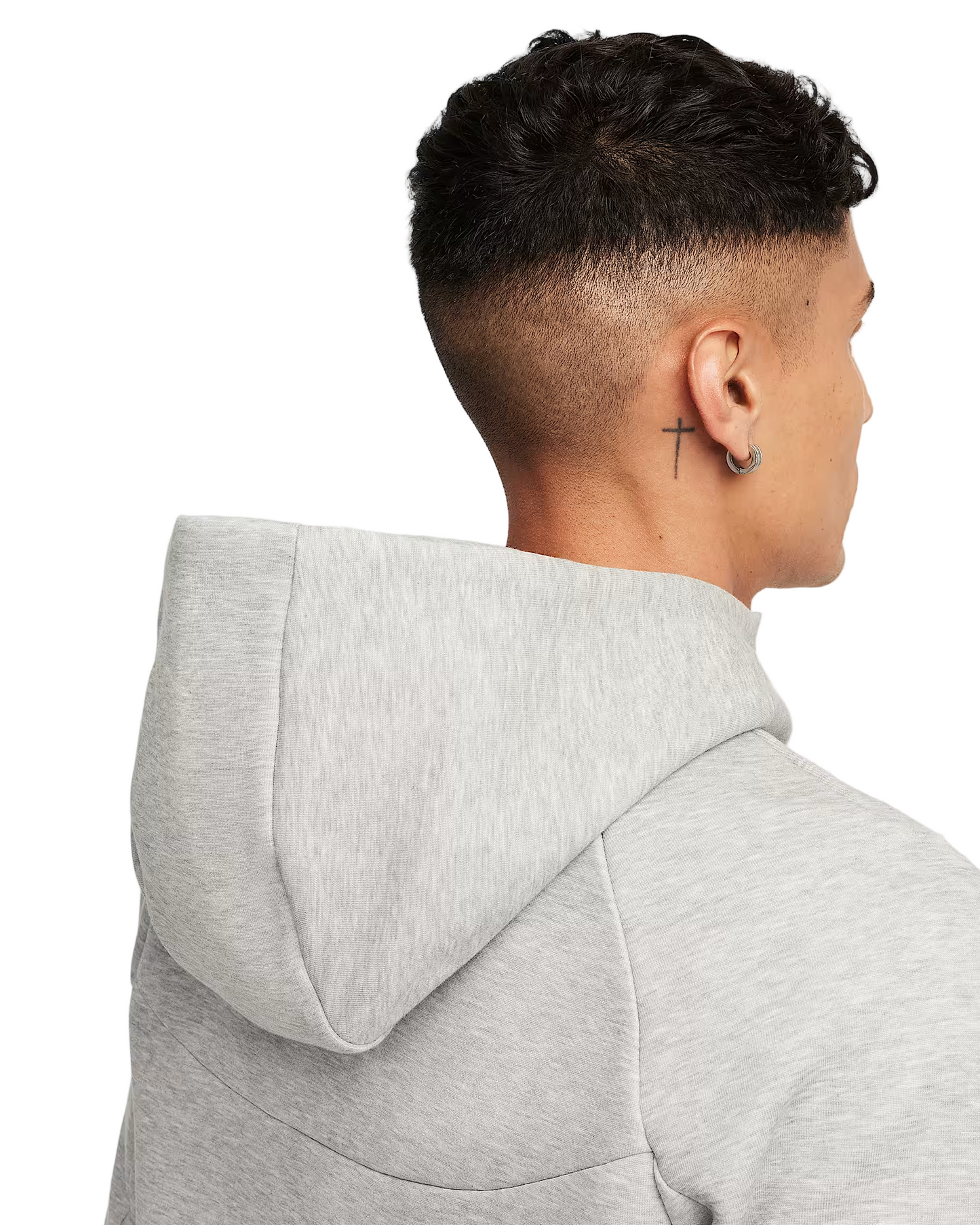 [HV0949-063] NIKE NIKE TECH HOODIE MENS CLOTHING ATHLETICGREY