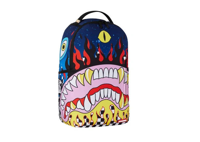 Sprayground Unisex Limited Edition Multi TURNIN AND BURNIN DLXSR BACKPACK
