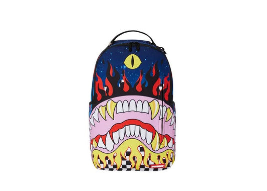Sprayground Unisex Limited Edition Multi TURNIN AND BURNIN DLXSR BACKPACK