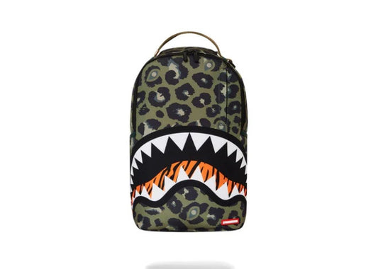 Sprayground Leopard Backpack 'Dark Green'