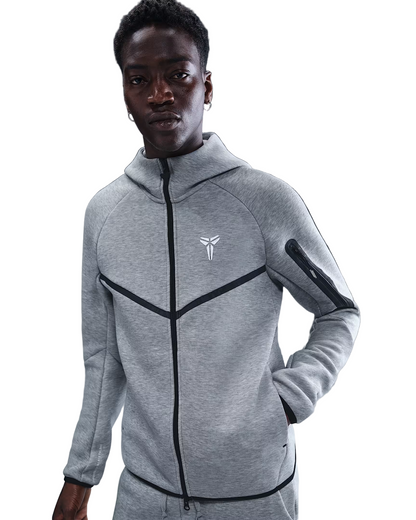 Nike Kobe Tech Fleece Full-Zip Windrunner Jacket 'Dark Grey Heather' - Angle 5