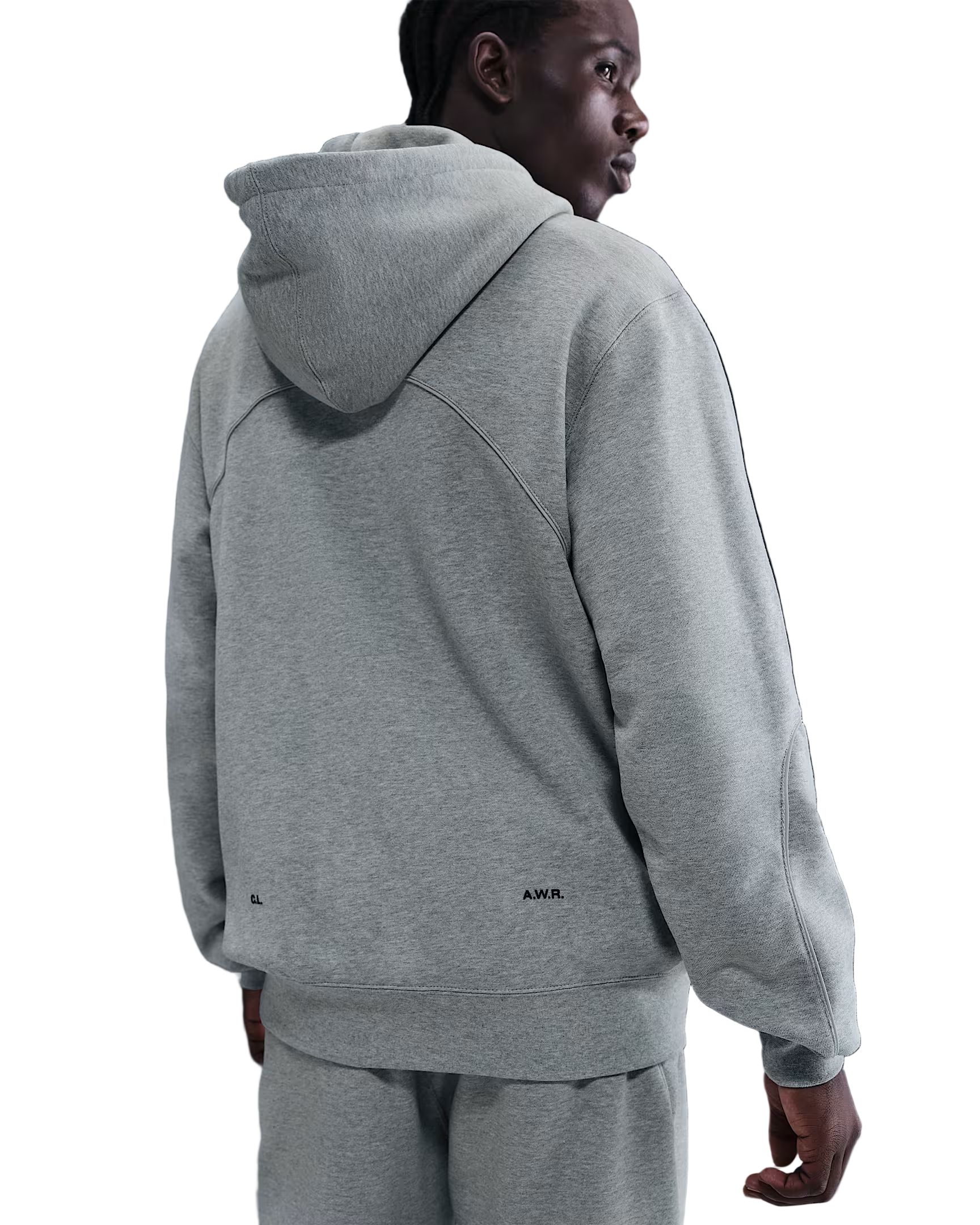 Nike NOCTA Premium Fleece Hoodie 'Athletic Grey' - Angle 5
